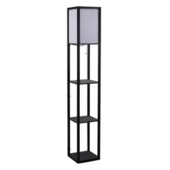 HOMCOM Stehleuchte, Höhe: 160 Cm, Gestell Aus MDF