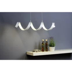 LUCE DESIGN LED-Pendelleuchte »Helix«, Weiss/silberfarben, Inkl. Leuchtmittel, Breite: 80 Cm 13 LUCE DESIGN LED-Pendelleuchte »Helix«, Weiss/silberfarben, Inkl. Leuchtmittel, Breite: 80 Cm -Leuchten Verkaufsladen unnamed file 607