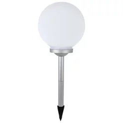 CASAYA LED-Solarleuchte, Kugelförmig, Grau/weiß