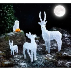 KONSTSMIDE Weihnachtsfigur, Eule, Höhe: 27,5 Cm, Netz, Weiss/orange -Leuchten Verkaufsladen unnamed file 6817