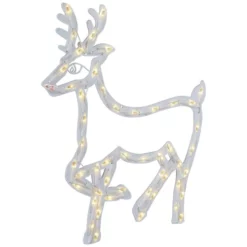 KONSTSMIDE Dekoleuchte, Rentier, Höhe: 50 Cm, Netz, Weiß