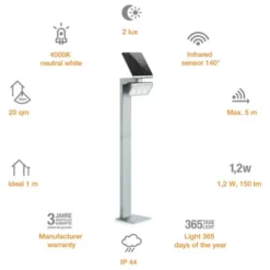 STEINEL Wegeleuchte »X-Solar GL-S«, Solar, 1,2 W, Inkl. Bewegungsmelder -Leuchten Verkaufsladen unnamed file 7