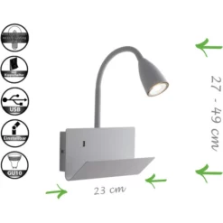 LUCE DESIGN Wandleuchte »GULP«, Metall, Weiß -Leuchten Verkaufsladen unnamed file 7050