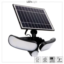 LED's Light LED-Solar-Außenleuchte, Flutlicht, 5000 K, Mit Bewegungsmelder, Erfassungswinkel: 180°, 10 W -Leuchten Verkaufsladen unnamed file 7079