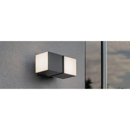 LUTEC LED-Außenwandleuchte »Cuba«, 23W, IP54, 1000LM, 3000K, Alu Anthrazit 5 LUTEC LED-Außenwandleuchte »Cuba«, 23W, IP54, 1000LM, 3000K, Alu Anthrazit – Bild 5