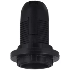 KOPP Fassung, Kunststoff, E14, Schwarz