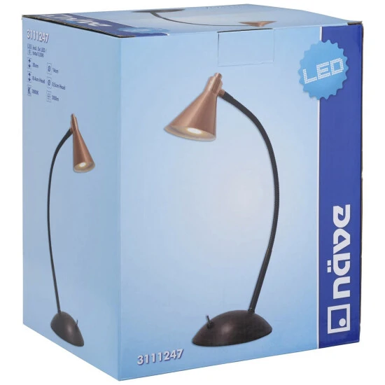 NÄVE Tischleuchte »Pinhead«, Warmweiß, Inkl. Leuchtmittel, Höhe: 35 Cm 3 NÄVE Tischleuchte »Pinhead«, Warmweiß, Inkl. Leuchtmittel, Höhe: 35 Cm – Bild 3