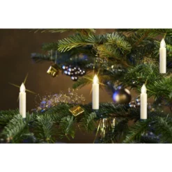 CASAYA Kabellose Baumkerzen, Mini LED, Elfenbein