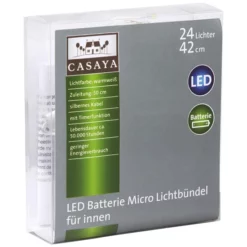 CASAYA LED-Bündel »Micro«, Silberfarben, 24 Lichter -Leuchten Verkaufsladen unnamed file 8208