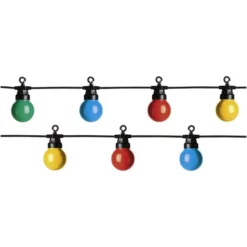 LUMINEO Lichterkette »Multi Twinkle Start«, Mehrfarbig, Netzbetrieb, Kabellänge: 5 M