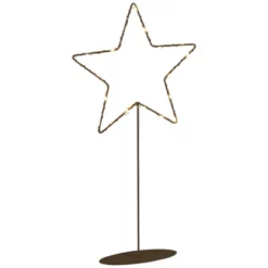 KONSTSMIDE LED-Dekoleuchte, Sternförmig, Höhe: 40 Cm, Batterie, Kupferfarben