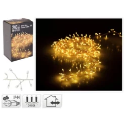 Lichterkette, 240 Lichter, Warmweiß