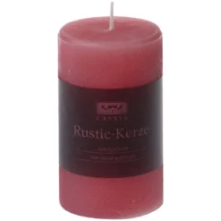 CASAYA Kerze »Raureif«, Fuchsia, Rustikal/einfarbig, 1 Stück