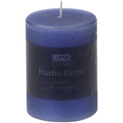 CASAYA Kerze »Raureif«, Bluejeans, Rustikal/einfarbig, 1 Stück