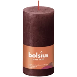 Bolsius Stumpenkerze »Shine-Collection«, Samtrot, 8 Stück