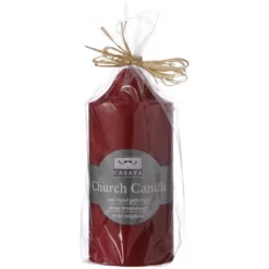 CASAYA Stumpenkerze »Church Candle«, Rot, Einfarbig