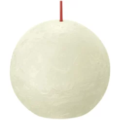 Bolsius Kugelkerze »Shine-Collection«, Perlweiss, 6 Stück