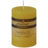 Steinhart Kerze »Raureif«, Gelb, Rustikal/einfarbig, 1 Stück