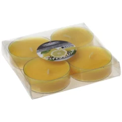 Steinhart Kerze, Gelb, 4 Stück