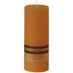 Steinhart Kerze »Raureif«, Orange, Rustikal/einfarbig, 1 Stück