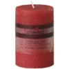 Steinhart Kerze »Raureif«, Rubinrot, Rustikal/einfarbig, 1 Stück -Leuchten Verkaufsladen unnamed file 8661