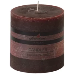 Steinhart Kerze »Raureif«, Altrot, Rustikal/einfarbig, 1 Stück