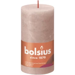 Bolsius Stumpenkerze »Shine-Collection«, Rosa, 4 Stück