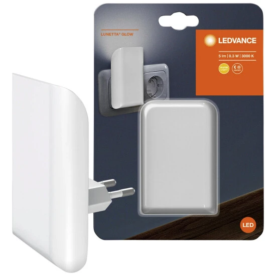 Steckdosen-Nachtlicht, Fest Integriert, Inkl. Leuchtmittel, Höhe: 6 Cm 1 Steckdosen-Nachtlicht, Fest Integriert, Inkl. Leuchtmittel, Höhe: 6 Cm