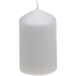 CASAYA Stumpenkerze, Weiß, Getaucht, 1 Kerze Stück