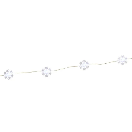 CASAYA LED-Lichterkette »Micro-Schneeflocke«, 40 Lichter, Kaltweiß 1 CASAYA LED-Lichterkette »Micro-Schneeflocke«, 40 Lichter, Kaltweiß