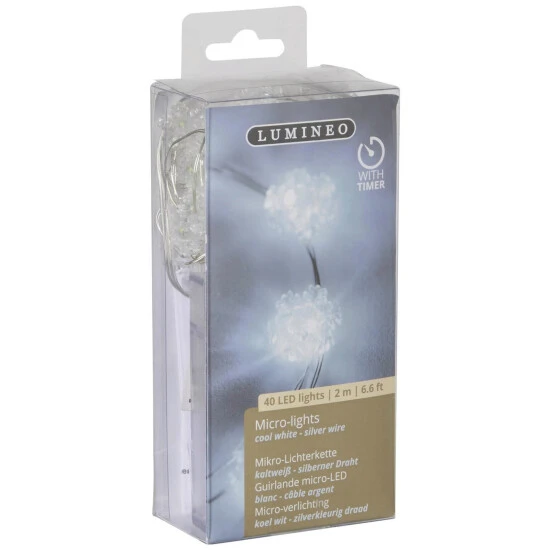 CASAYA LED-Lichterkette »Micro-Schneeflocke«, 40 Lichter, Kaltweiß 2 CASAYA LED-Lichterkette »Micro-Schneeflocke«, 40 Lichter, Kaltweiß – Bild 2