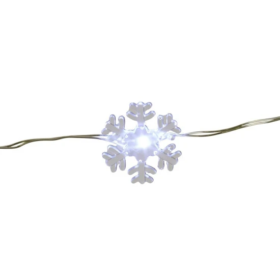 CASAYA LED-Lichterkette »Micro-Schneeflocke«, 40 Lichter, Kaltweiß 3 CASAYA LED-Lichterkette »Micro-Schneeflocke«, 40 Lichter, Kaltweiß – Bild 3