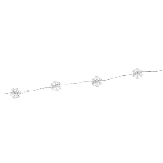 CASAYA LED-Lichterkette »Micro-Schneeflocke«, 40 Lichter, Kaltweiß 4 CASAYA LED-Lichterkette »Micro-Schneeflocke«, 40 Lichter, Kaltweiß – Bild 4