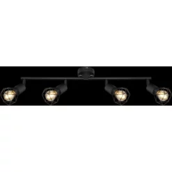 GLOBO Strahler »XARA«, 4-flammig, Metall, Schwarz 9 GLOBO Strahler »XARA«, 4-flammig, Metall, Schwarz -Leuchten Verkaufsladen unnamed file 9189