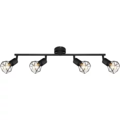 GLOBO Strahler »XARA«, 4-flammig, Metall, Schwarz 10 GLOBO Strahler »XARA«, 4-flammig, Metall, Schwarz -Leuchten Verkaufsladen unnamed file 9190