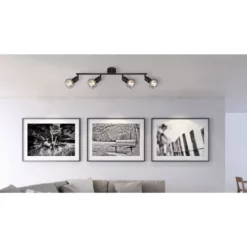 GLOBO Strahler »XARA«, 4-flammig, Metall, Schwarz 11 GLOBO Strahler »XARA«, 4-flammig, Metall, Schwarz -Leuchten Verkaufsladen unnamed file 9191