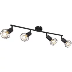 GLOBO Strahler »XARA«, 4-flammig, Metall, Schwarz 12 GLOBO Strahler »XARA«, 4-flammig, Metall, Schwarz -Leuchten Verkaufsladen unnamed file 9192