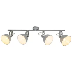 CASAYA Strahler »GERDA«, 4-flammig, Metall, Graumetallic