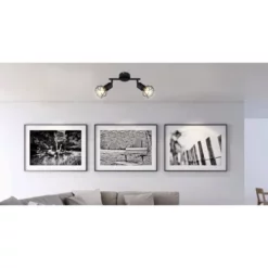 GLOBO Strahler »XARA«, 2-flammig, Metall, Schwarz 11 GLOBO Strahler »XARA«, 2-flammig, Metall, Schwarz -Leuchten Verkaufsladen unnamed file 9215