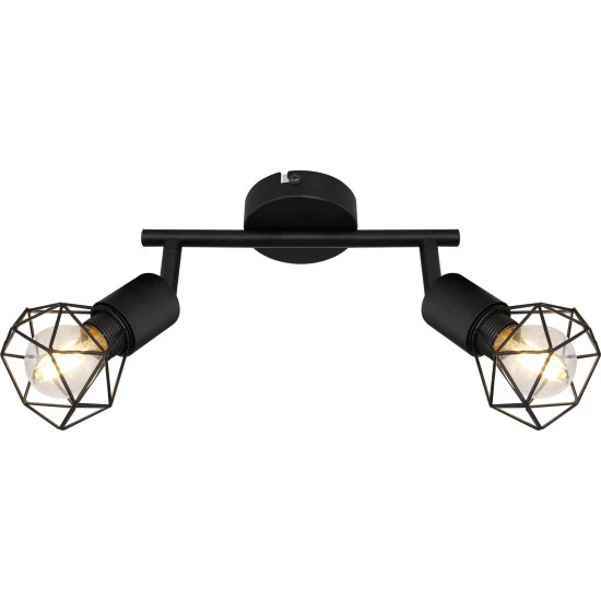 GLOBO Strahler »XARA«, 2-flammig, Metall, Schwarz 7 GLOBO Strahler »XARA«, 2-flammig, Metall, Schwarz – Bild 7