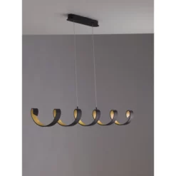 LUCE DESIGN LED-Pendelleuchte »Helix«, Schwarz/goldfarben, Inkl. Leuchtmittel, Breite: 125 Cm 8 LUCE DESIGN LED-Pendelleuchte »Helix«, Schwarz/goldfarben, Inkl. Leuchtmittel, Breite: 125 Cm -Leuchten Verkaufsladen unnamed file 9326