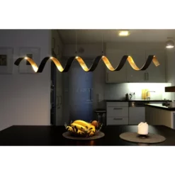 LUCE DESIGN LED-Pendelleuchte »Helix«, Schwarz/goldfarben, Inkl. Leuchtmittel, Breite: 125 Cm 10 LUCE DESIGN LED-Pendelleuchte »Helix«, Schwarz/goldfarben, Inkl. Leuchtmittel, Breite: 125 Cm -Leuchten Verkaufsladen unnamed file 9328