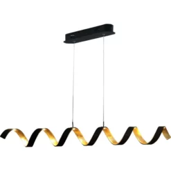 LUCE DESIGN LED-Pendelleuchte »Helix«, Schwarz/goldfarben, Inkl. Leuchtmittel, Breite: 125 Cm 11 LUCE DESIGN LED-Pendelleuchte »Helix«, Schwarz/goldfarben, Inkl. Leuchtmittel, Breite: 125 Cm -Leuchten Verkaufsladen unnamed file 9329