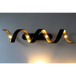 LUCE DESIGN LED-Deckenleuchte »Helix«, Schwarz/goldfarben, Inkl. Leuchtmittel, Breite: 80 Cm -Leuchten Verkaufsladen unnamed file 9359