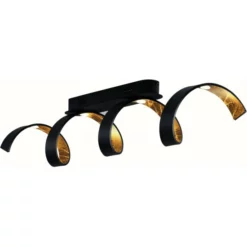 LUCE DESIGN LED-Deckenleuchte »Helix«, Schwarz/goldfarben, Inkl. Leuchtmittel, Breite: 80 Cm -Leuchten Verkaufsladen unnamed file 9361
