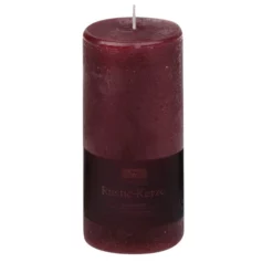 CASAYA Stumpenkerze, Altrot, Tiefe: 7,8 Cm