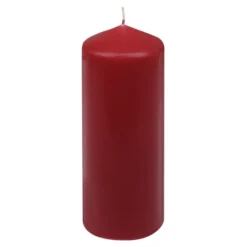 CASAYA Stumpenkerze, Rot, Tiefe: 7,7 Cm