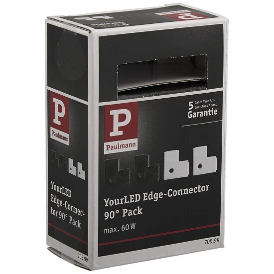 PAULMANN LED-Verbindungselement »YourLED«, Edge-Connector, Kunststoff, Weiss/schwarz 2 PAULMANN LED-Verbindungselement »YourLED«, Edge-Connector, Kunststoff, Weiss/schwarz – Bild 2