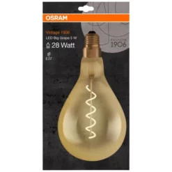 OSRAM LED-Leuchtmittel »Vintage 1906«, 5 W, E27, Warmweiß -Leuchten Verkaufsladen unnamed file 9616