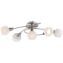 GLOBO Deckenleuchte »ELLIOTT«, Nickelfarben, 25W